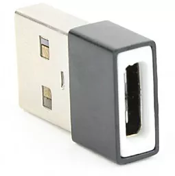 Адаптер-перехідник Cablexpert USB2.0 А-папа/C-мама Black (A-USB2-AMCF-01) - мініатюра 3
