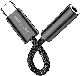 Аудио-переходник Borofone BV15 M-F USB Type-C -> 3.5mm Black - миниатюра 2