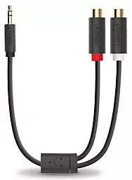 Аудио кабель Ugreen AV109 Aux mini Jack 3.5 mm - 2хRCA M/M cable 0.25 м gray (10547) - миниатюра 4