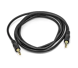 Аудіо кабель PowerPlant AUX mini Jack 3.5mm M/M Cable 1.5 м black (CA911028)