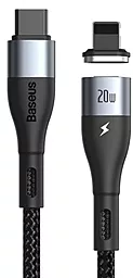 Кабель USB PD Baseus Zinc Magnetic 20W 2M USB Type-C - Lightning Cable Black (CATLXC-A01)