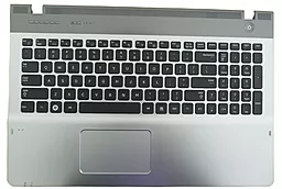 Клавиатура для ноутбука Samsung QX510 QX511 Keyboard+Touchpad+передняя панель  черная