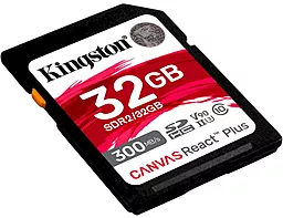 Карта памяти Kingston 32 GB SDHC Class 10 UHS-II U3 Canvas React Plus SDR2/32GB - миниатюра 2