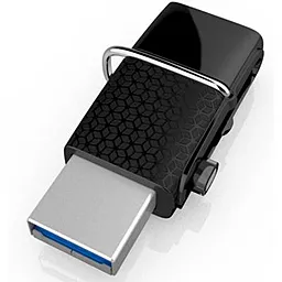 Флешка SanDisk 64GB Ultra Dual Drive Black OTG USB 3.0 (SDDD2-064G-G46) - мініатюра 2