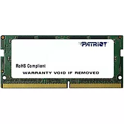 Оперативна пам'ять для ноутбука Patriot 4GB DDR4 SODIMM 2133 MHz Patriot (PSD44G213341S)