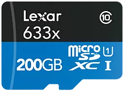 Карта памяти Lexar microSDXC 200GB 633x Class 10 UHS-I U1 (LSDMI200BBEU633R) - миниатюра 3
