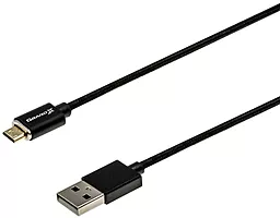 Магнитный USB Кабель Grand-X micro USB Cable Black (MG-01M)