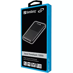 Повербанк Sandberg 10000mAh Saver USB-C Micro-USB output: USB-A*2 Total 5V/2.4A (320-34) Black - миниатюра 2