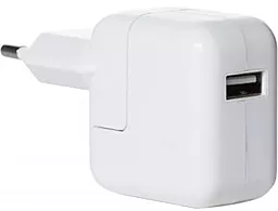 Сетевое зарядное устройство Apple iPhone/iPad 10W Charger OEM HQ Copy white - миниатюра 3