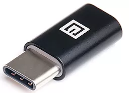 Адаптер-переходник REAL-EL M-F USB Type-C -> micro USB Black (EL123500018) - миниатюра 3