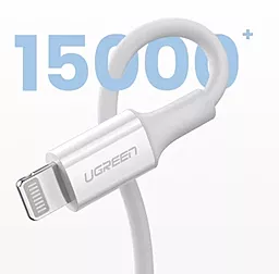 Кабель USB PD Ugreen US171 MFI 20w 3a 0.25m USB Type-C - Lightning cable white (60746) - миниатюра 5
