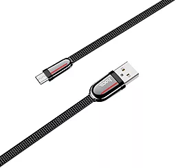 Кабель USB Hoco U74 Grand micro USB Cable Black - миниатюра 2