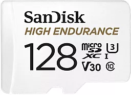 Карта памяти SanDisk microSDXC 128GB High Endurance Class 10 UHS-I U3 V30 + SD-адаптер (SDSQQNR-128G-GN6IA) - миниатюра 2