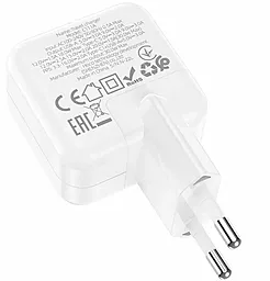 Сетевое зарядное устройство с быстрой зарядкой Hoco C111A 30W PD/QC3.0 Lucky USB-A-C + USB-C cable White - миниатюра 5