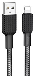 Кабель USB Hoco X69 Jaeger Lightning Cable Black/White