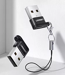 Адаптер-переходник Ugreen US280 M-F USB 2.0 -> USB Type-C Black - миниатюра 4