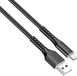 Кабель USB Charome C22-01 12W 2.4A micro USB Cable Black - миниатюра 2