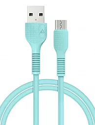 Кабель USB ACCLAB AL-CBCOLOR-M1MT micro USB Cable Mint - миниатюра 2