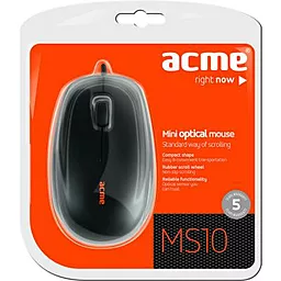 Комп'ютерна мишка Acme MS10 (4770070873106) Black - мініатюра 3