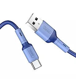 Кабель USB Hoco X65 micro USB Cable Blue - миниатюра 3