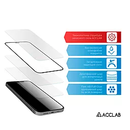 Защитное стекло ACCLAB Full Glue для Xiaomi Mi 9 Черный (1283126509254) - миниатюра 3