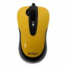 Компьютерная мышка A4Tech N-61FX-4 Black/yellow - миниатюра 3