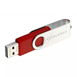 Флешка Exceleram 8GB P1 Series USB 2.0 (EXP1U2SIRE08) Silver/Red - миниатюра 4