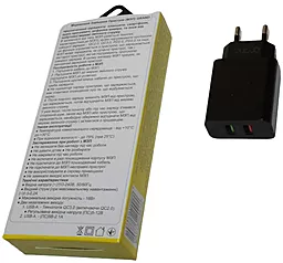 Сетевое зарядное устройство Grand D18AQ-2 18W/10.5W QC3.0 2.1A 2xUSB-A + micro USB Cable Black - миниатюра 6