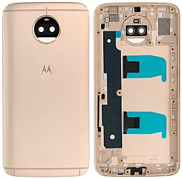 Задняя крышка корпуса Motorola Moto G5s Plus XT1803 со стеклом камеры Original Fine Gold
