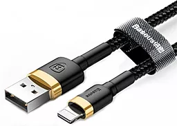 Кабель USB Baseus Cafule 2.4A Lightning Cable Black / Gold (CALKLF-BV1) - миниатюра 4