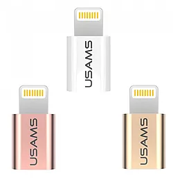 Адаптер-перехідник Usams Micro USB to Lightning White (US-SJ014) - мініатюра 3
