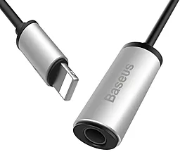 Аудіо-перехідник Baseus Fluency Lightning to 3.5mm Adapter Cable Silvery Black (CALB46-01) - мініатюра 2