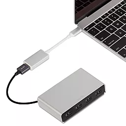 OTG-перехідник Moshi USB-C to USB Adapter Silver (99MO084200) - мініатюра 4