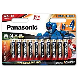 Батарейки Panasonic AA / LR6 Pro Power (LR6XEG/10B4FPR) Power Rangers 10шт