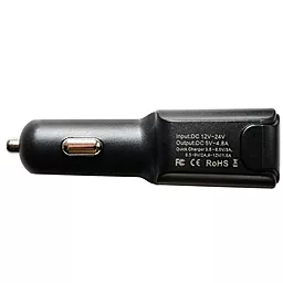 Автомобильное зарядное устройство с быстрой зарядкой Grand-X 4.8a QC3.0 4xUSB-A ports home charger black (CH-09) - миниатюра 3