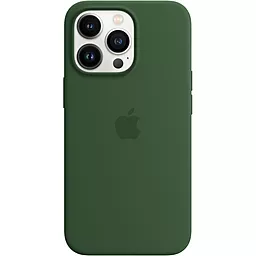 Чохол Apple Silicone Case Full with MagSafe and SplashScreen для Apple iPhone 13 Pro Clover