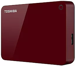 Внешний жесткий диск Toshiba Canvio Advance 4TB 2.5" USB 3.0 (HDTC940ER3CA) Red - миниатюра 2
