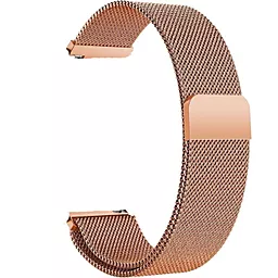 Сменный ремешок для умных часов BeCover Milanese Style для LG Watch Sport W280A (20mm) Rose Gold (707700)