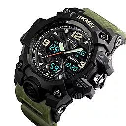 Чоловічий годинник SKMEI 1155BAG Army Green - мініатюра 2