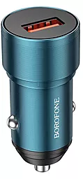 Автомобильное зарядное устройство Borofone BZ19A Wisdom 18W USB QC3.0 Sapphire Blue