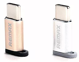 Адаптер-перехідник Remax Micro USB на Type-C Gold (RA-USB1)  - мініатюра 4