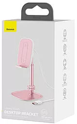 Настольный держатель Baseus Literary Wireless Charging Desktop Bracket Pink (SUWY-D0R) - миниатюра 5