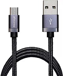 Кабель USB Grand-X 3A micro USB Cable Black (FM-07)