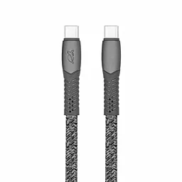 Кабель USB PD RivaCase 3А USB Type-C Cable Grey (PS6105 GR12)