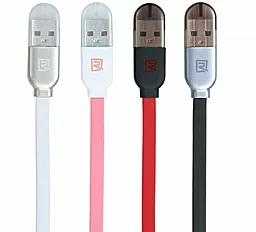 USB Кабель Remax Gemini Combo Twins 2-in-1 USB to Lightning/micro USB cable white (RC-025) - мініатюра 2