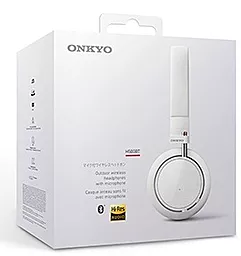 Наушники Onkyo H500BTW Mic Wireless White - миниатюра 7
