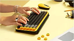 Клавиатура Logitech POP Keys Wireless Mechanical Keyboard UA Blast Yellow (920-010735) - миниатюра 10