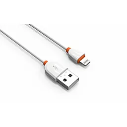 USB Кабель LDNio Lightning round 2.1A White (LS11) - мініатюра 2
