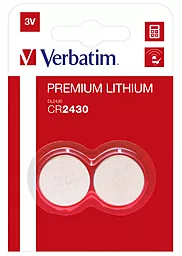 Батарейки Verbatim CR2430 2шт (49534)