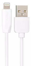 Кабель USB Gelius Gelius One GP-UC117 Lightning Cable White - миниатюра 2